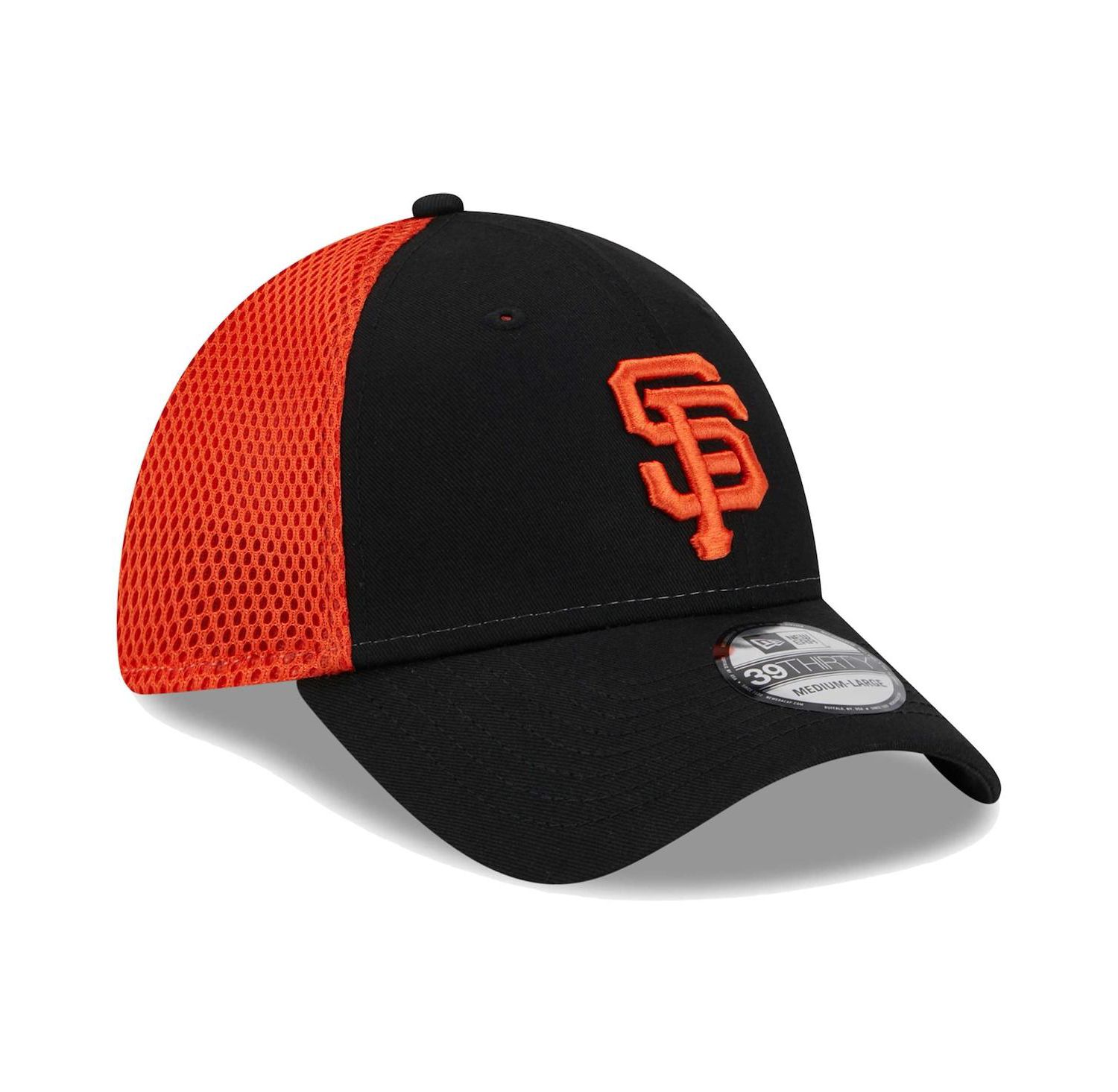 Men's Black San Francisco Giants Team Neo 39THIRTY Flex Hat