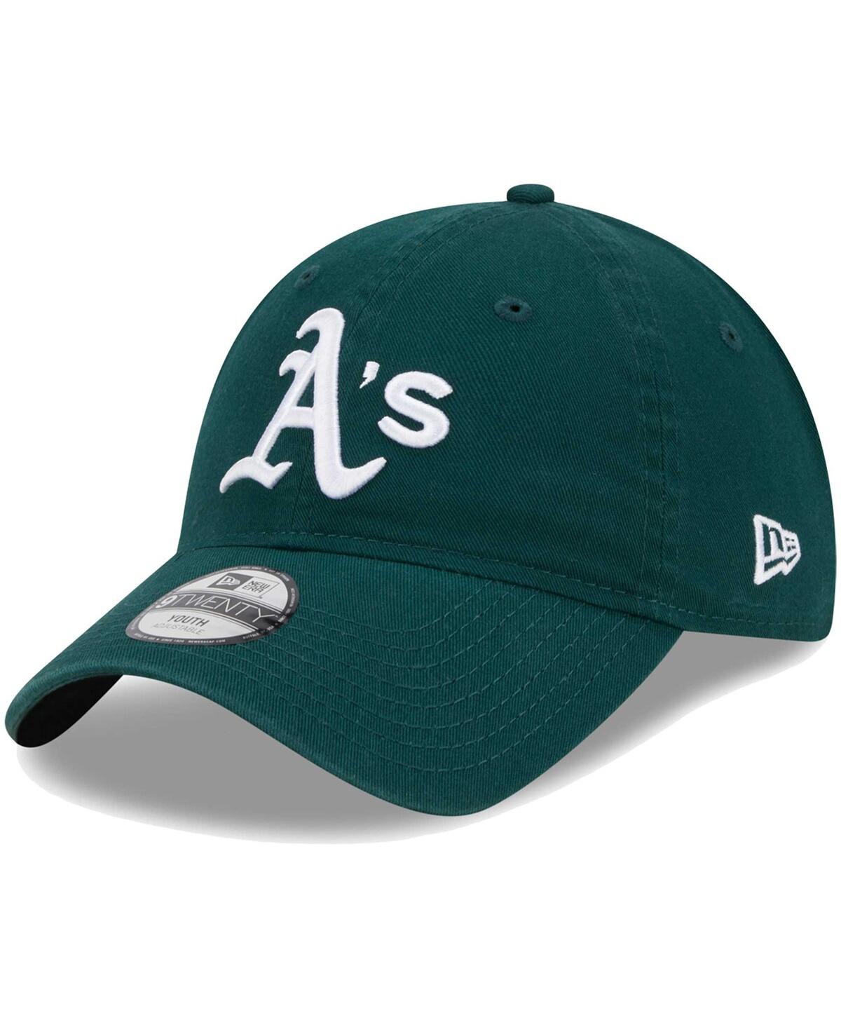 New Era Babies' Little Boys And Girls  Green Oakland Athletics Team 9twenty Adjustable Hat