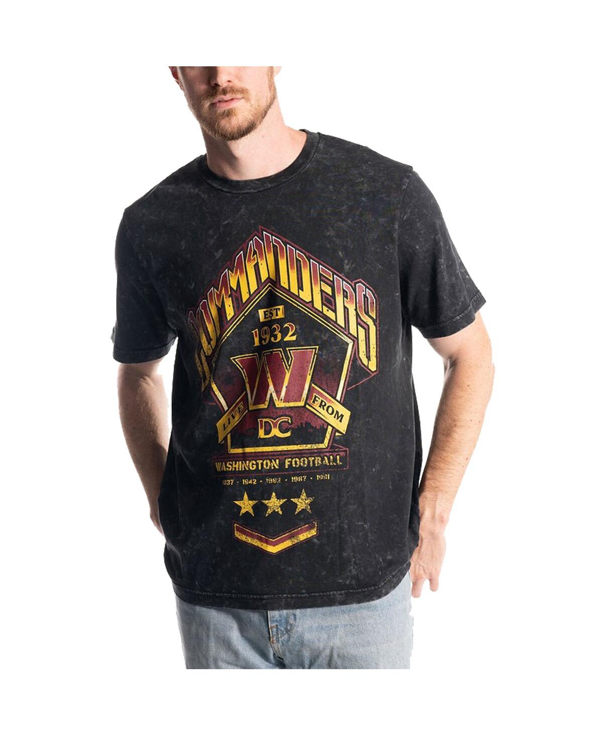 The Wild Collective Men's And Women's  Black Washington Commanders Band T-shirt