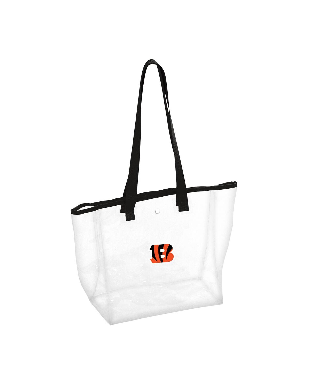 Logo Brands Women's Cincinnati Bengals Stadium Clear Tote Bag In Black