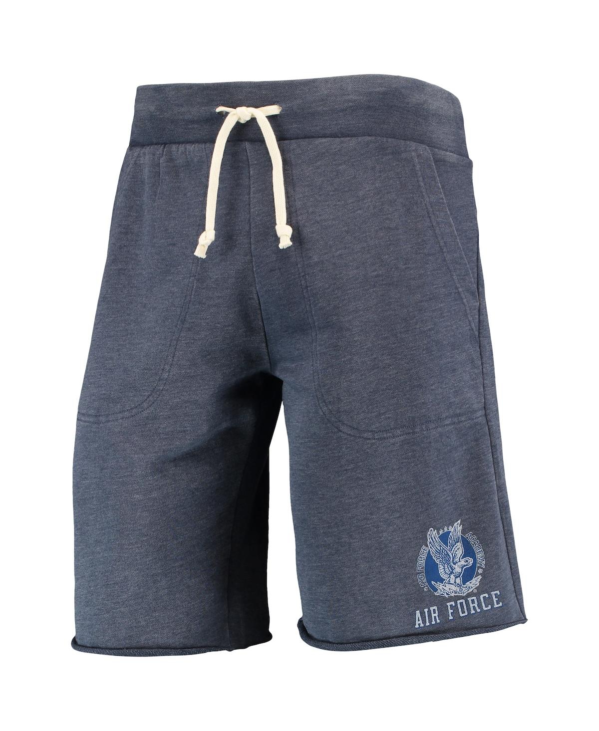 Shop Alternative Apparel Men's Heathered Navy  Air Force Falcons Victory Lounge Shorts