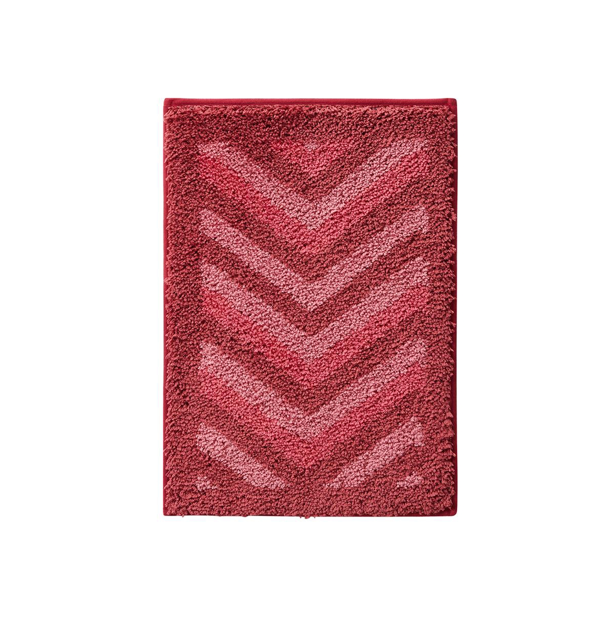 Ultra Soft Non Slip Shaggy Bath Rug - Chevron Design - Small 17
