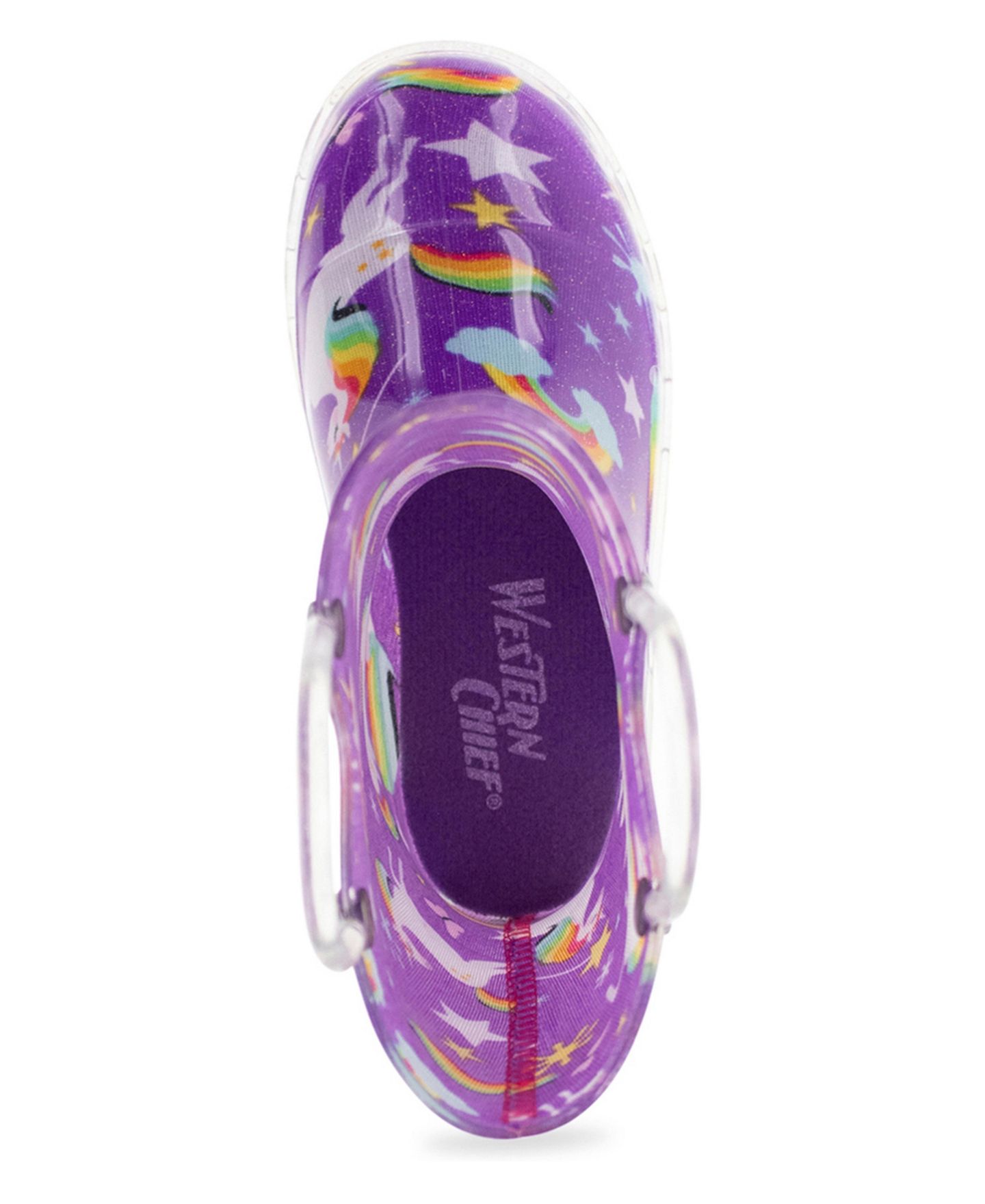 Ботинки Western Chief Rainbow Unicorn Lighted Rain Boot для девочек — фото 3
