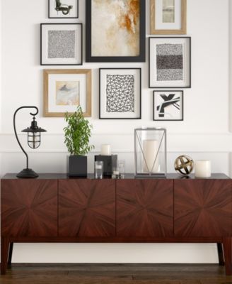 Bay 22" Glass and Metal Shade Tall Nautical Table Lamp