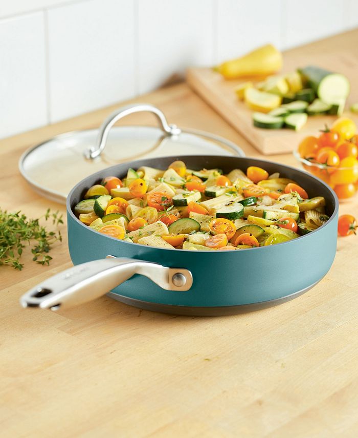 Anolon Achieve Hard Anodized Nonstick 3 Quart Saute Pan with Lid Macy's