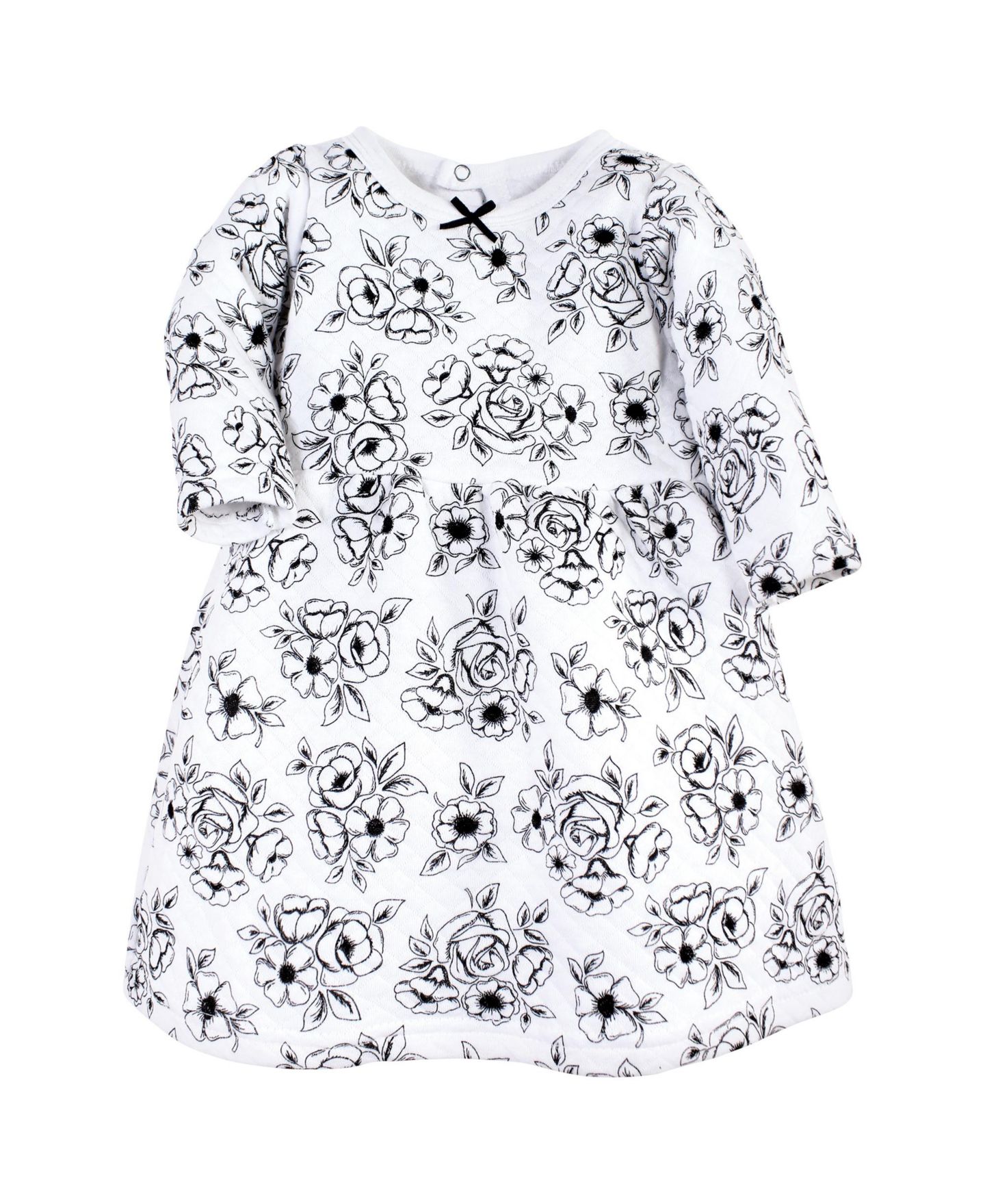 Платья Hudson Baby Twin Long-Sleeve Dress Bundle для девочек-малышей, цвет: Чёрный розовый — фото 3