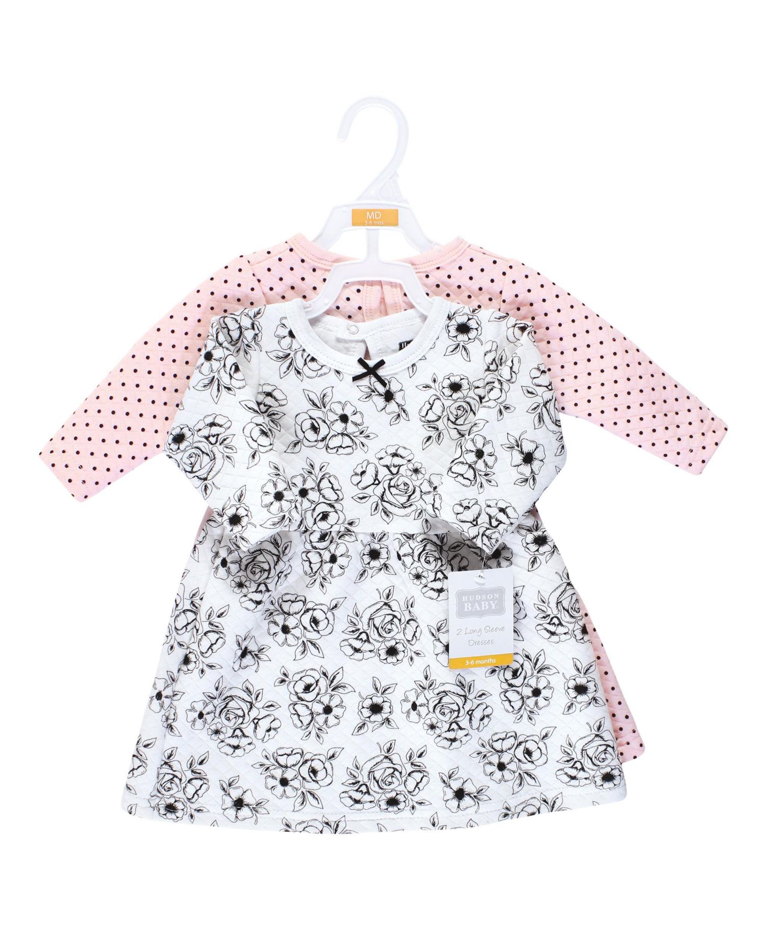Baby Girls Hudson Twin Long-Sleeve Dress Bundle