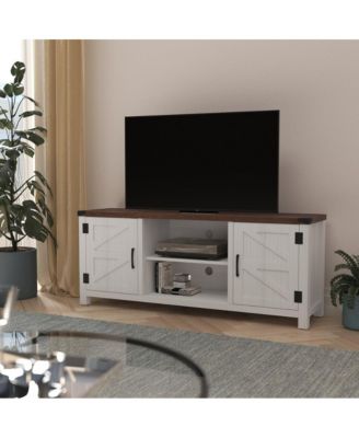 Cambria Barn Door Style 59" Tv Stand For Up To 65" Tv