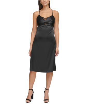 GUESS - Women's Lace-Trim Slip Dress