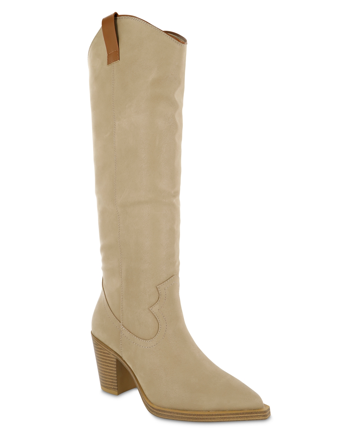 Mia Women's Archer Tall-Shaft Western Boots Stone Smart Closet