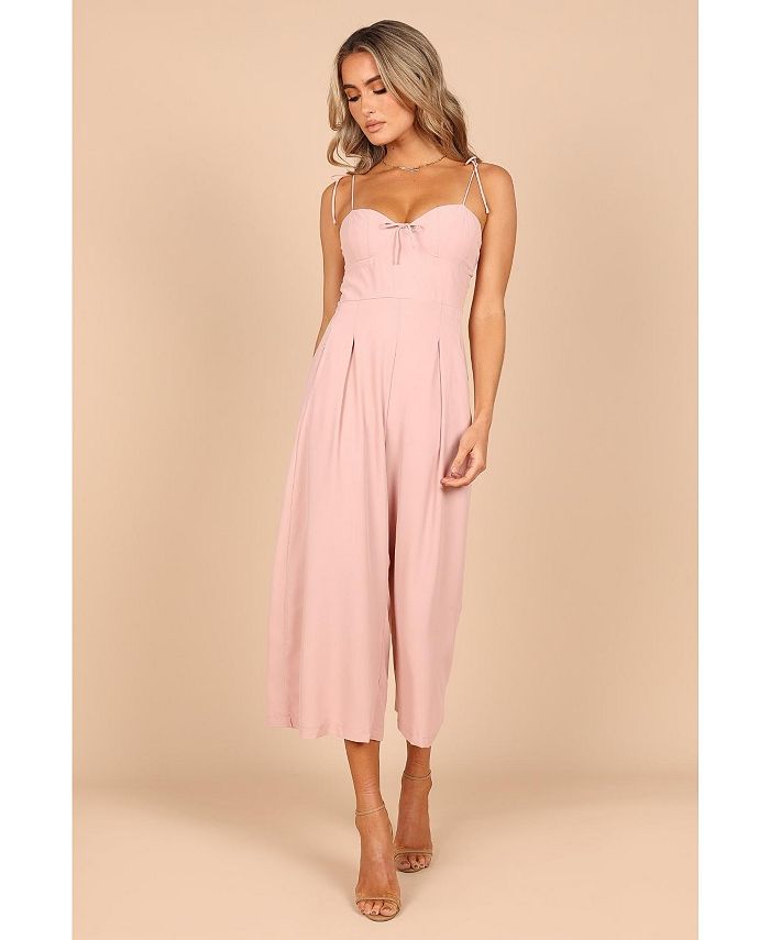 Macy's pink jumpsuit store