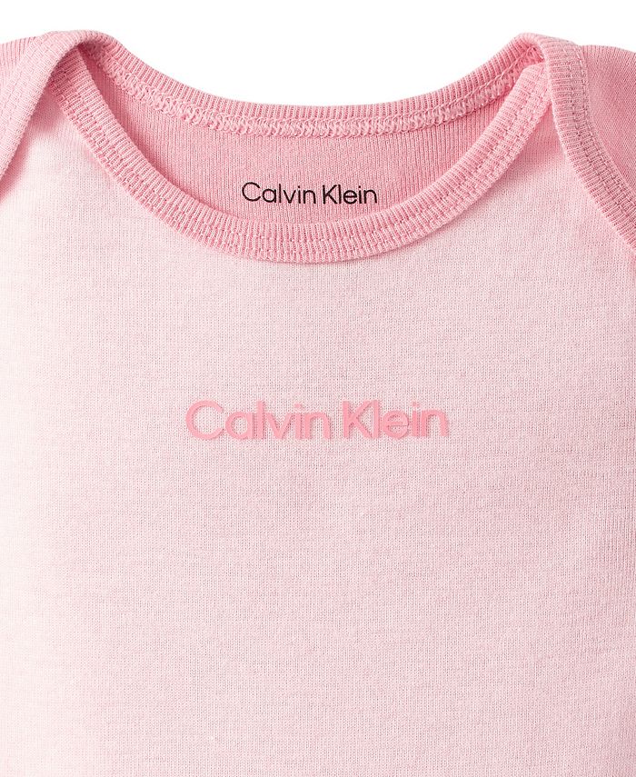 Calvin Klein Baby Girls Color Block Organic Cotton Footed Coverall Macy's