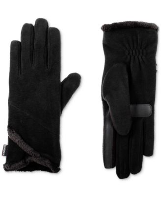 Women's Stretch Fleece Overlap Water-Repellent Gloves