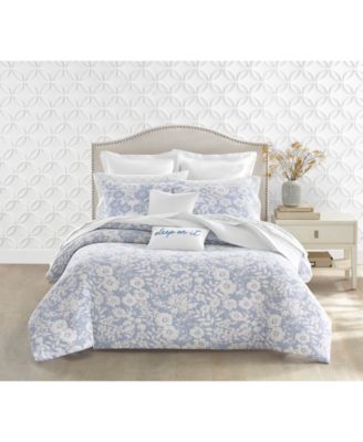 Silhouette Floral 3-Pc. Comforter Set, King, Exclusively at Macy’s