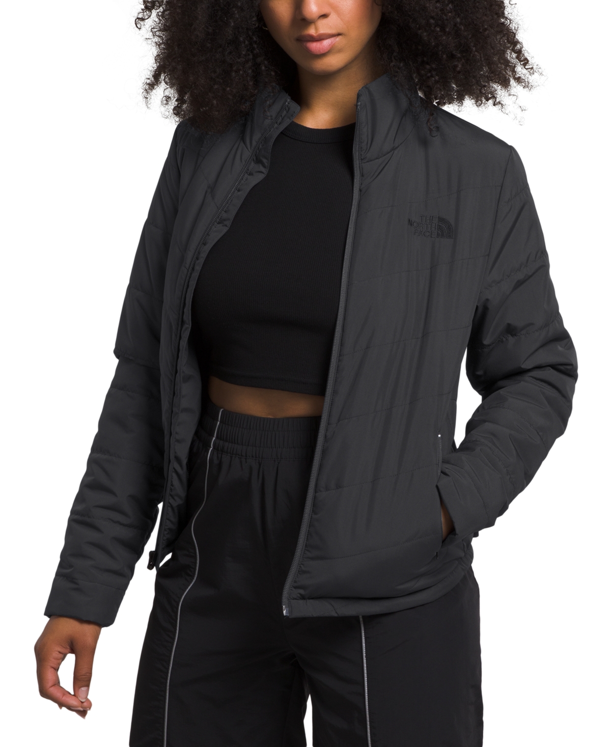 The North Face Women's Zip-front Tamburello Jacket In Asphalt Grey