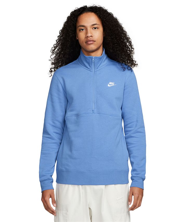 Nike Sportswear Club Men's Brushed Back Half-Zip Pullover - Macy's