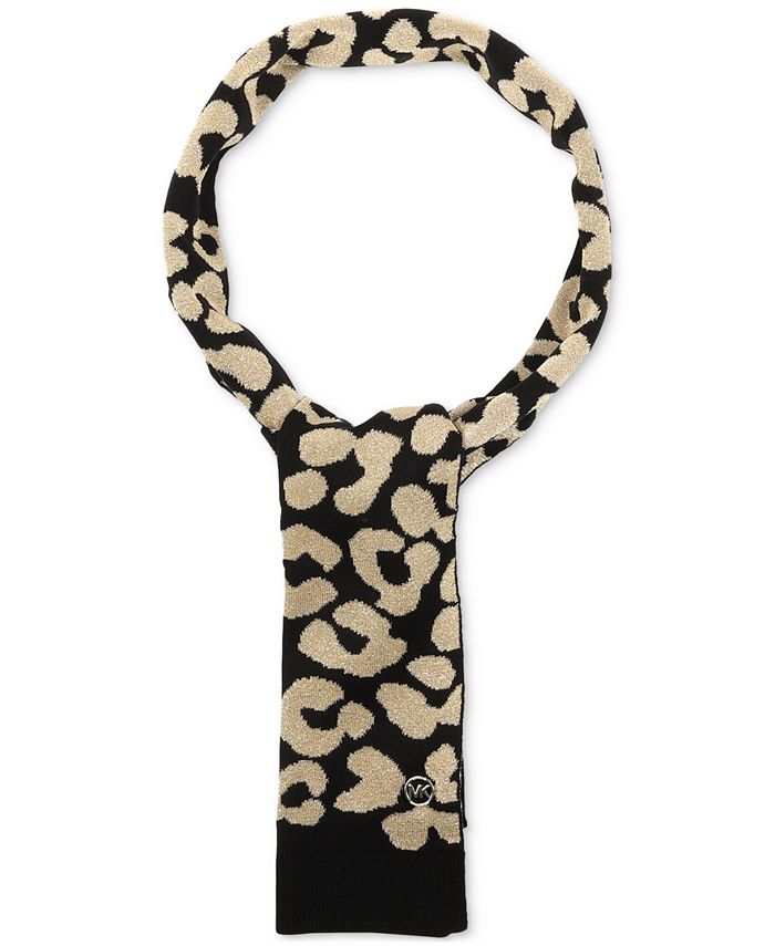 Michael Kors Women's Oversized Metallic LeopardPrint Scarf Macy's