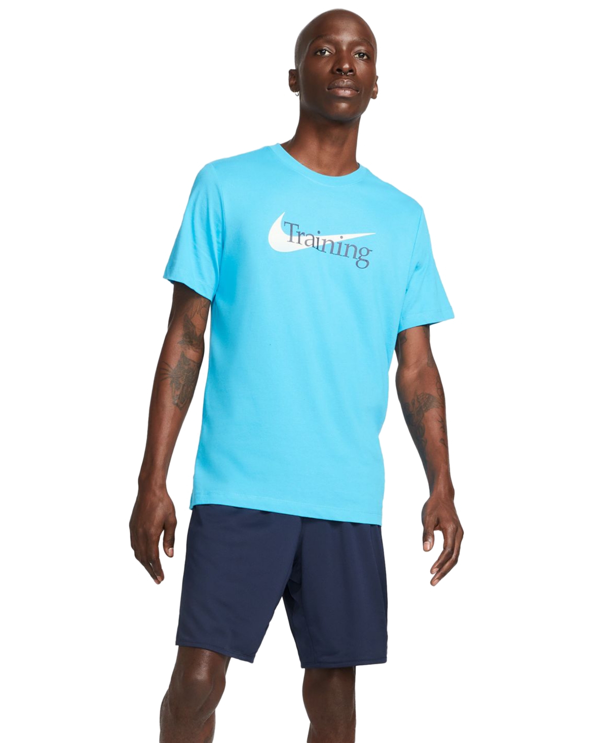 Nike Fle Athleisure Casual Sports Woven Breathable Running Training Shorts Blue In Obsidian,black