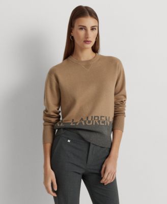 Women's Logo Jacquard Cotton-Blend Sweater