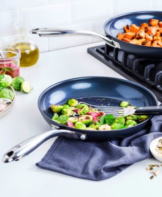 Hard Anodized Ceramic Nonstick 2 Piece Frying Pan Set