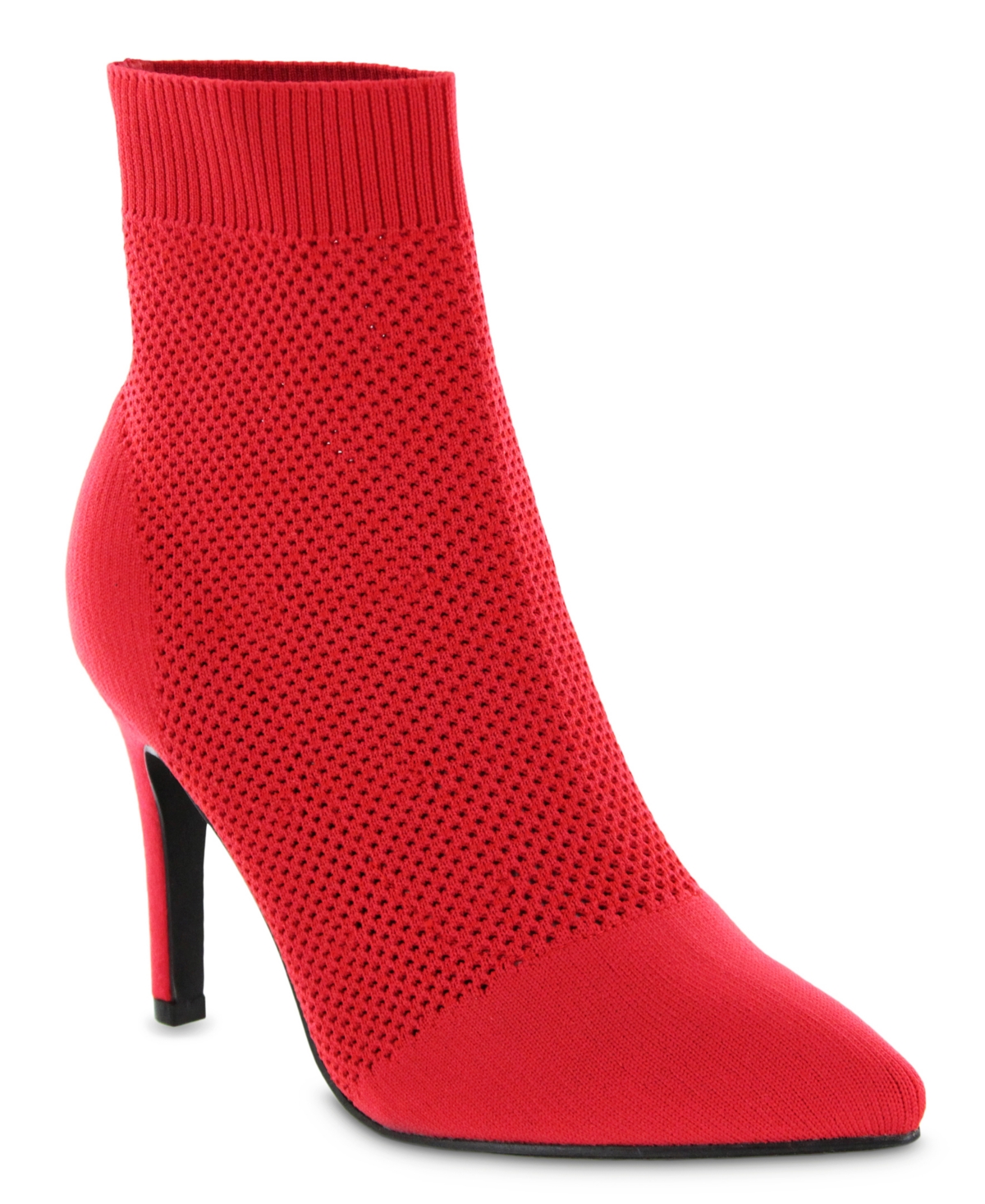 Women's Mckinley Stiletto Knit Dress Booties - Red