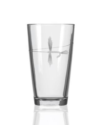 Fly Fishing Pint Glass 16oz - Set of 4 Glasses