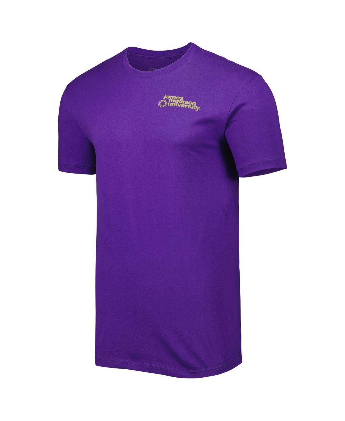 Men'sJames Madison Dukes Mascot Scenery Premium T-shirt - Purple