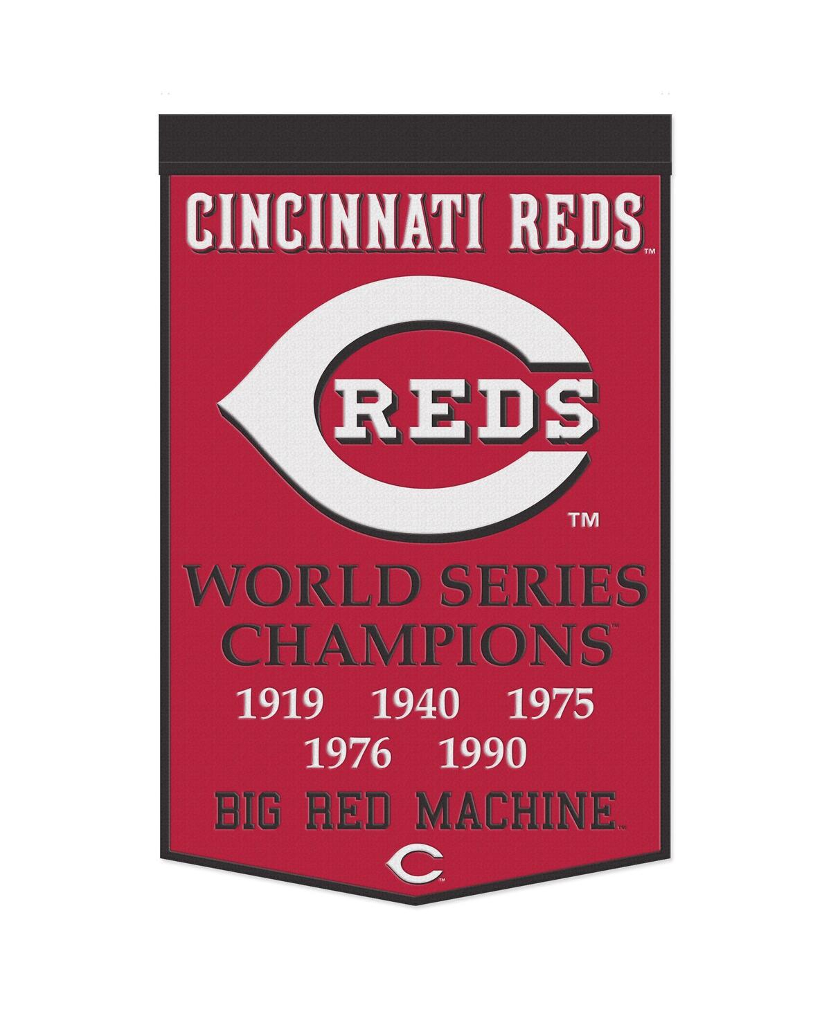 Wincraft Cincinnati Reds 24" X 38" Championship Banner In Multi