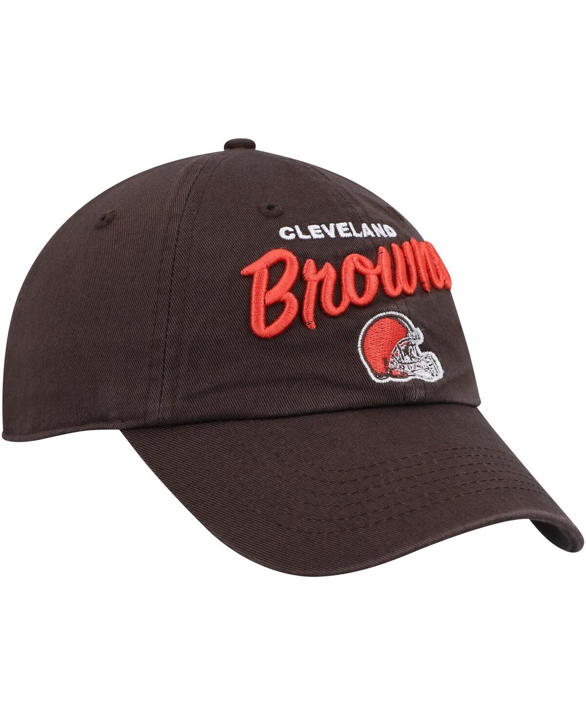 Shop 47 Brand Women's ' Brown Cleveland Browns Phoebe Clean Up Adjustable Hat