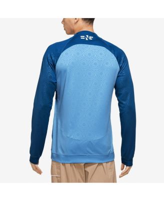 Men's Blue England Women's National Team 2003 Academy Pro Anthem Raglan Performance Full-Zip Jacket