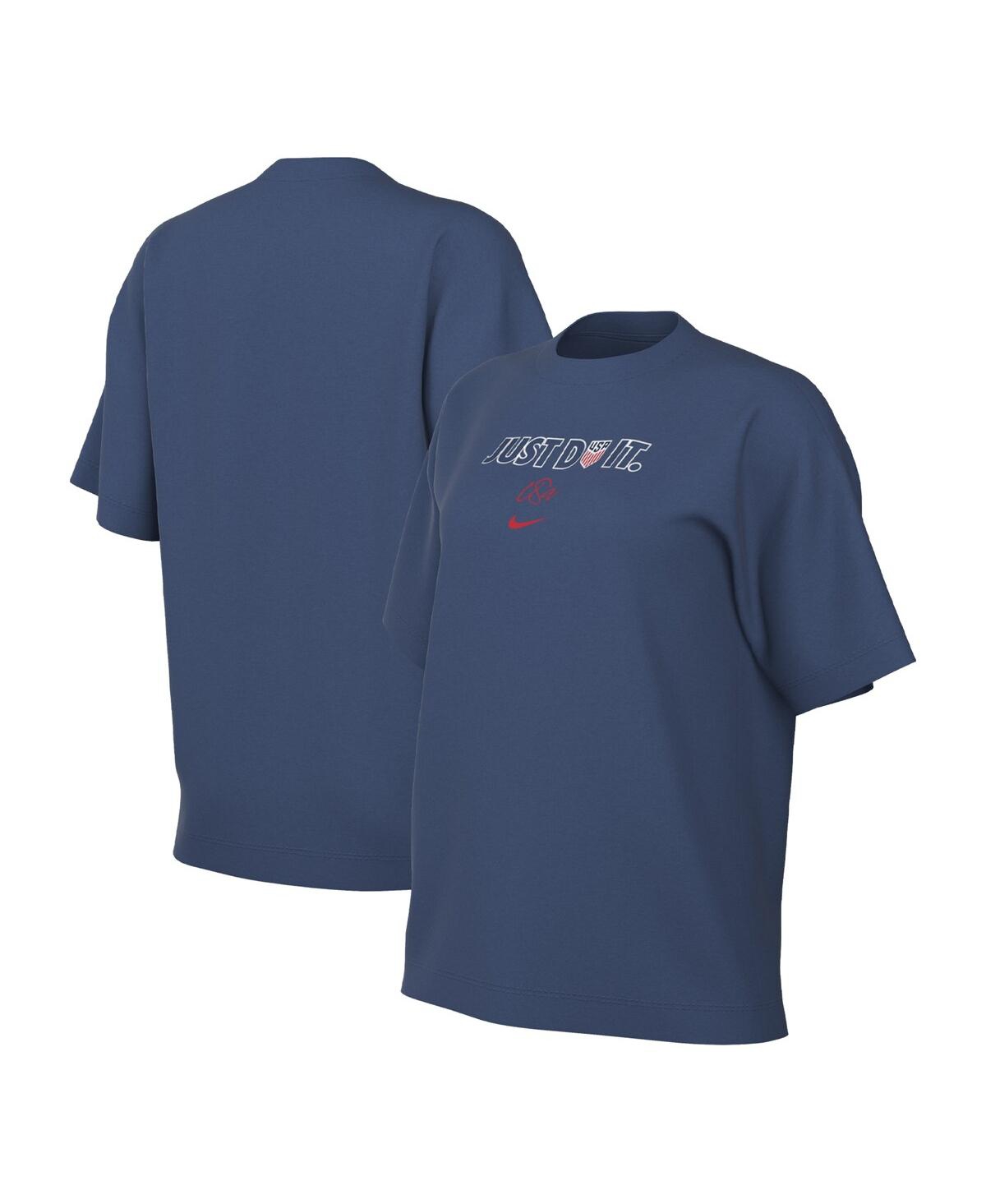 Women's NikeUswnt Just Do It T-shirt - Blue