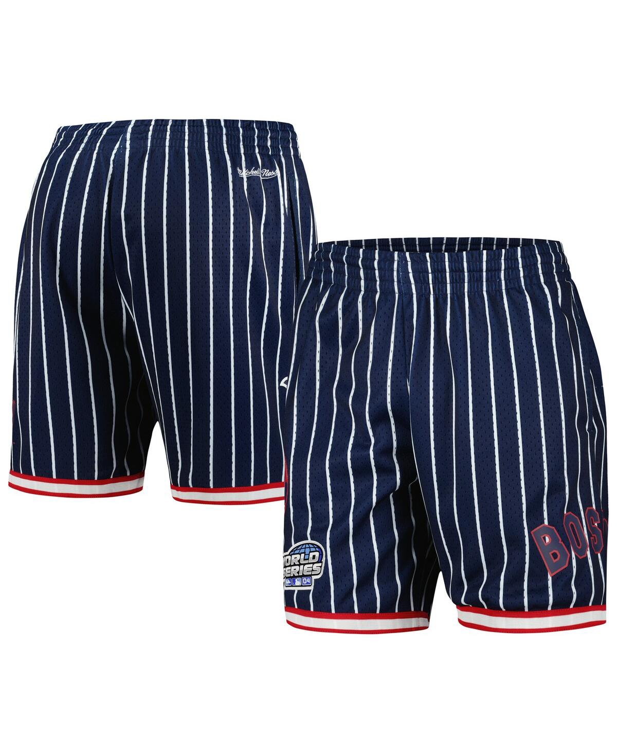 Mitchell & Ness Navy Boston Red Sox Cooperstown Collection 2004 World Series City Collection Mesh Sh In Navy