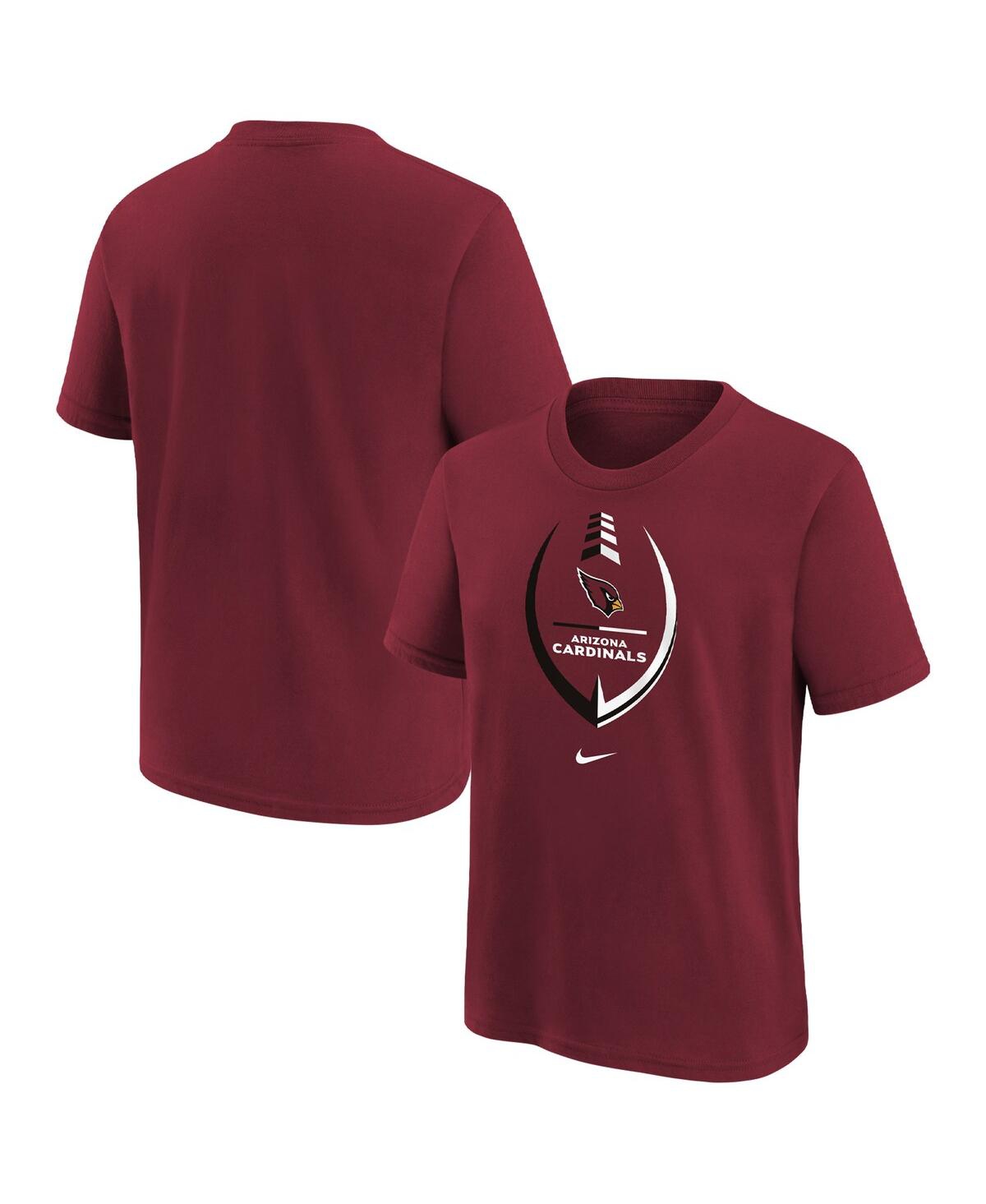 Shop Nike Girls Preschool  Cardinal Arizona Cardinals Icon T-shirt