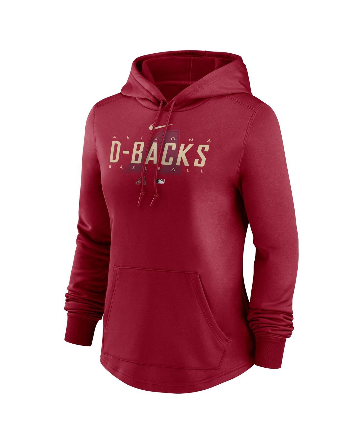 Nike Women's  Red Arizona Diamondbacks Authentic Collection Pregame Performance Pullover Hoodie In Red
