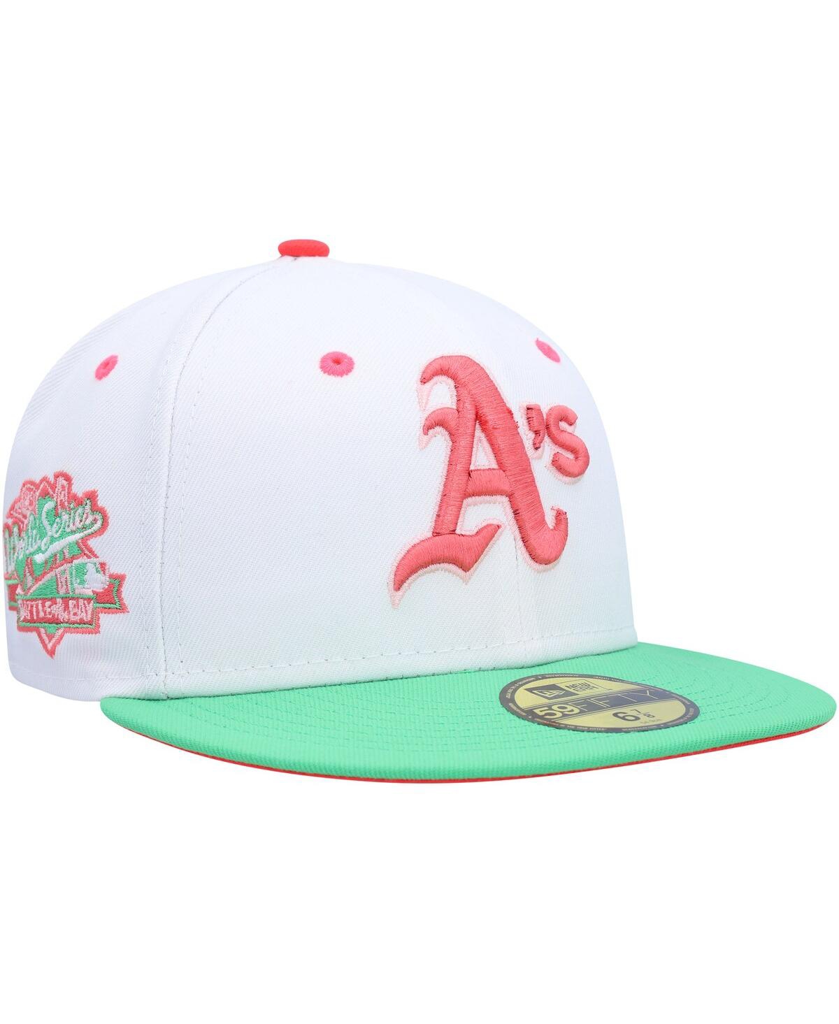 Men's New Era Green Oakland Athletics Watermelon Lolli 59FIFTY Fitted Hat - Green