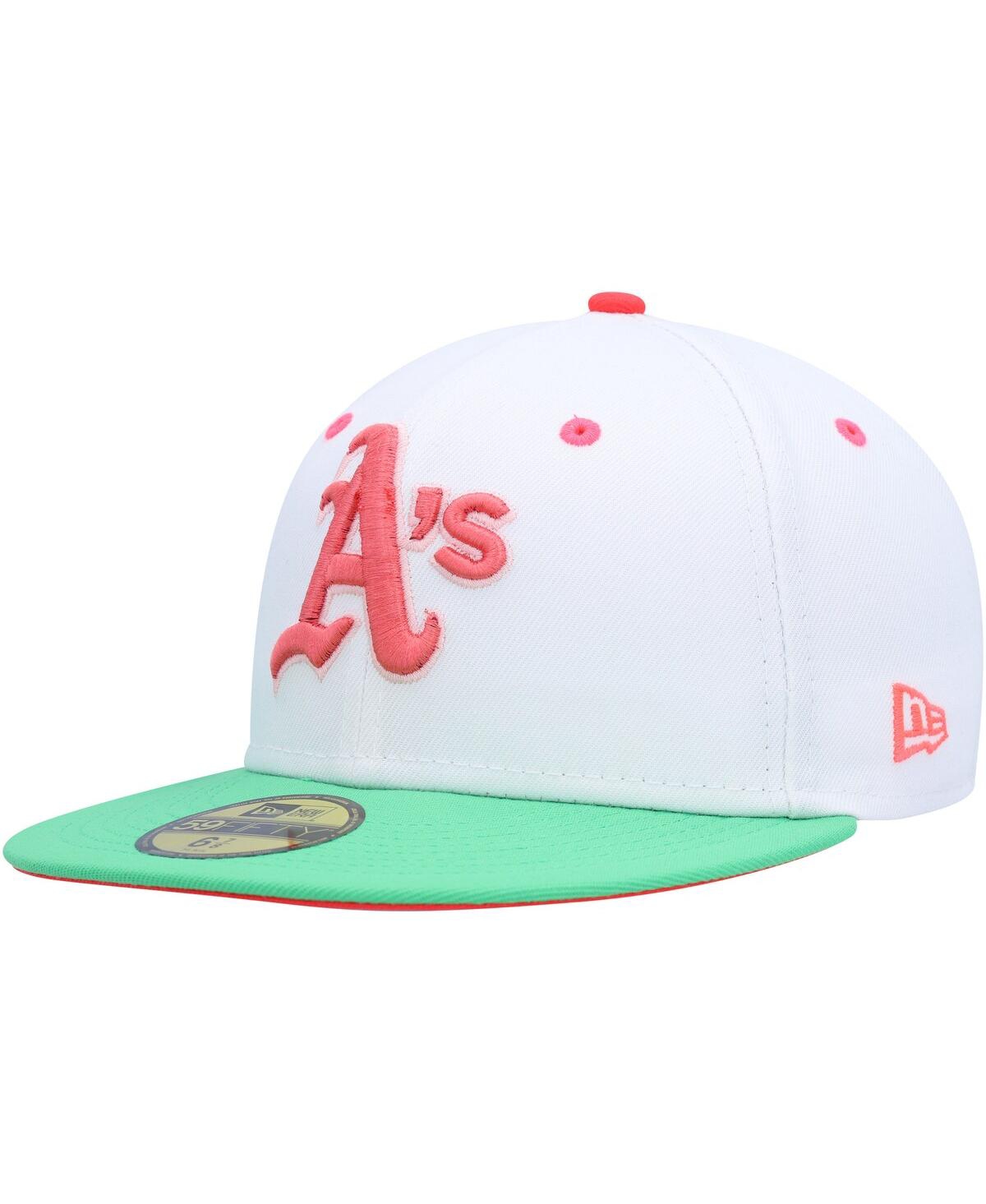 Men's New Era Green Oakland Athletics Watermelon Lolli 59FIFTY Fitted Hat - Green
