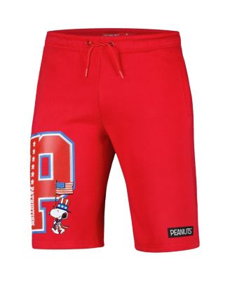Men's Red Peanuts Snoopy Patriotism Shorts