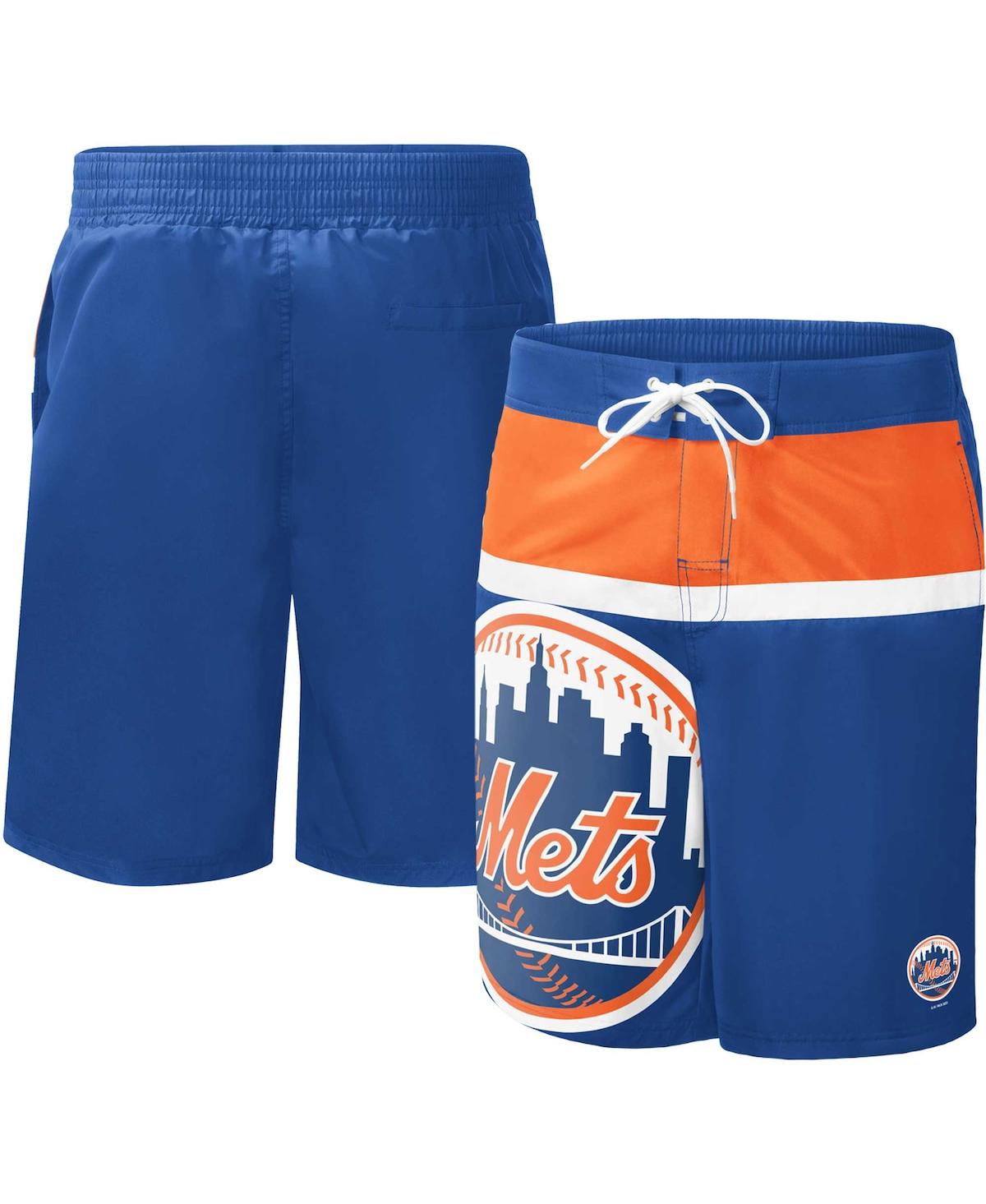 Shop G-iii Sports By Carl Banks Men's  Royal New York Mets Sea Wind Swim Shorts