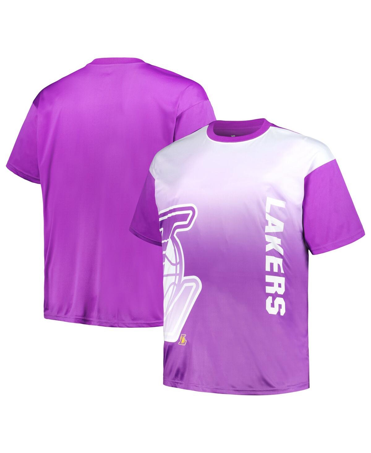 Men'sLos Angeles Lakers Big and Tall Sublimated T-shirt - Purple