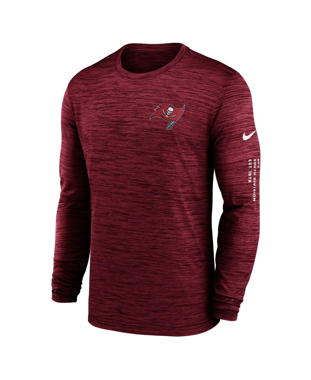 Men's NikeTampa Bay Buccaneers Velocity Long Sleeve T-shirt - Red