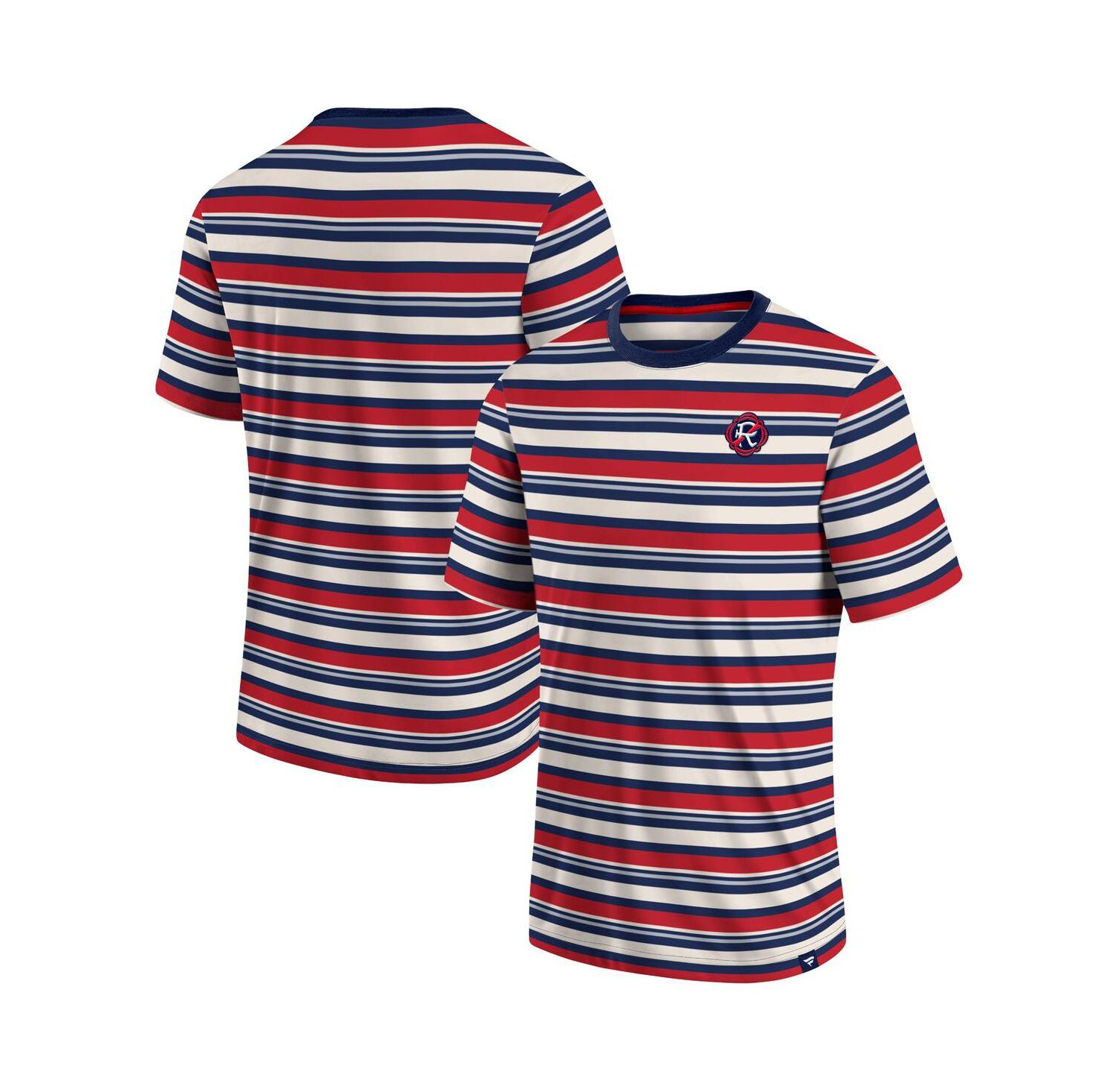 Men's Red New England Revolution Shot Clock Stripe T-shirt