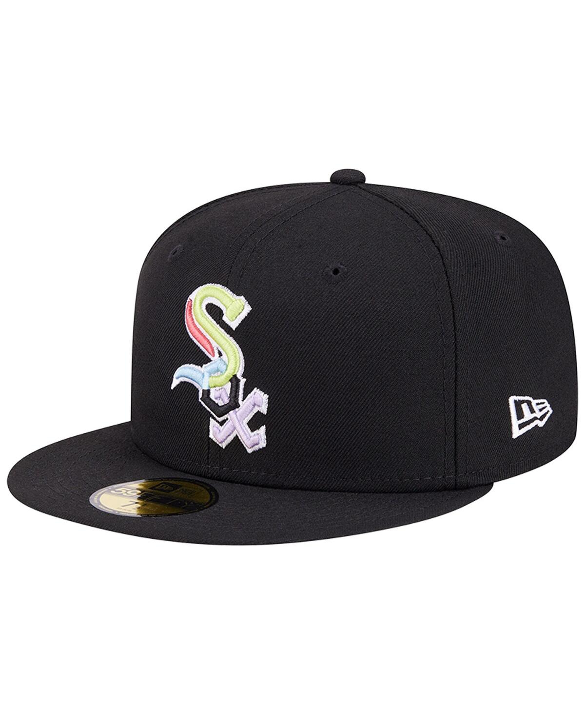 Shop New Era Men's  Black Chicago White Sox Multi-color Pack 59fifty Fitted Hat