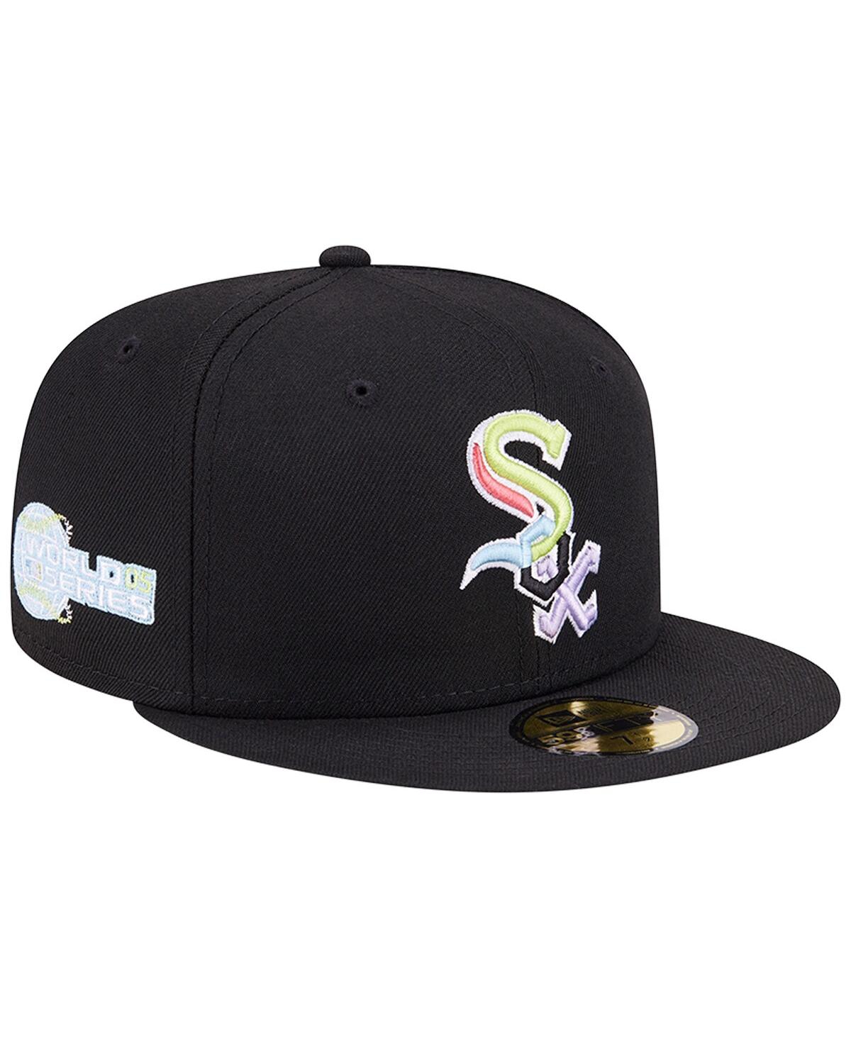 Shop New Era Men's  Black Chicago White Sox Multi-color Pack 59fifty Fitted Hat