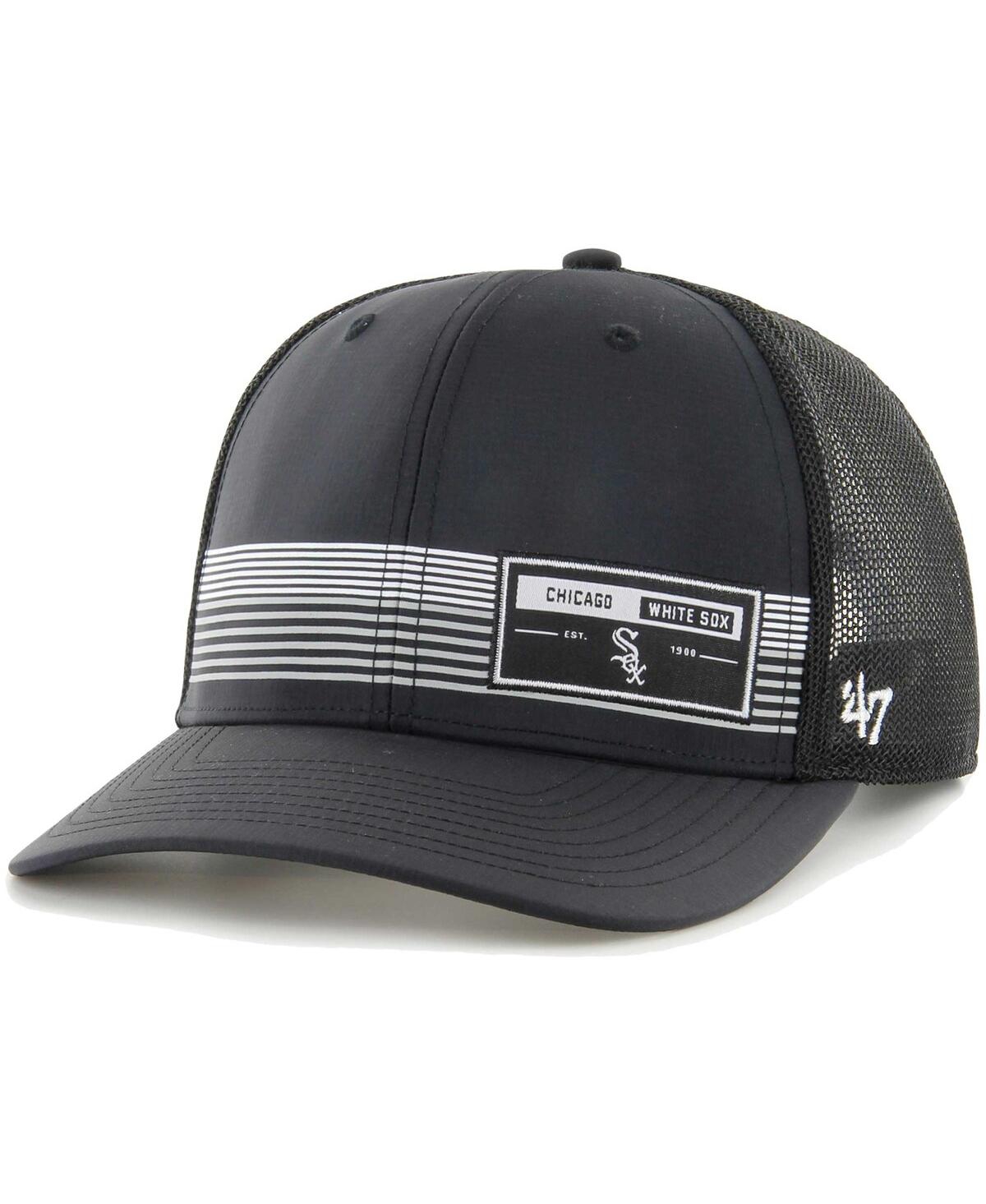 47 Brand Men's ' Black Chicago White Sox Rangefinder Brrr Trucker Adjustable Hat