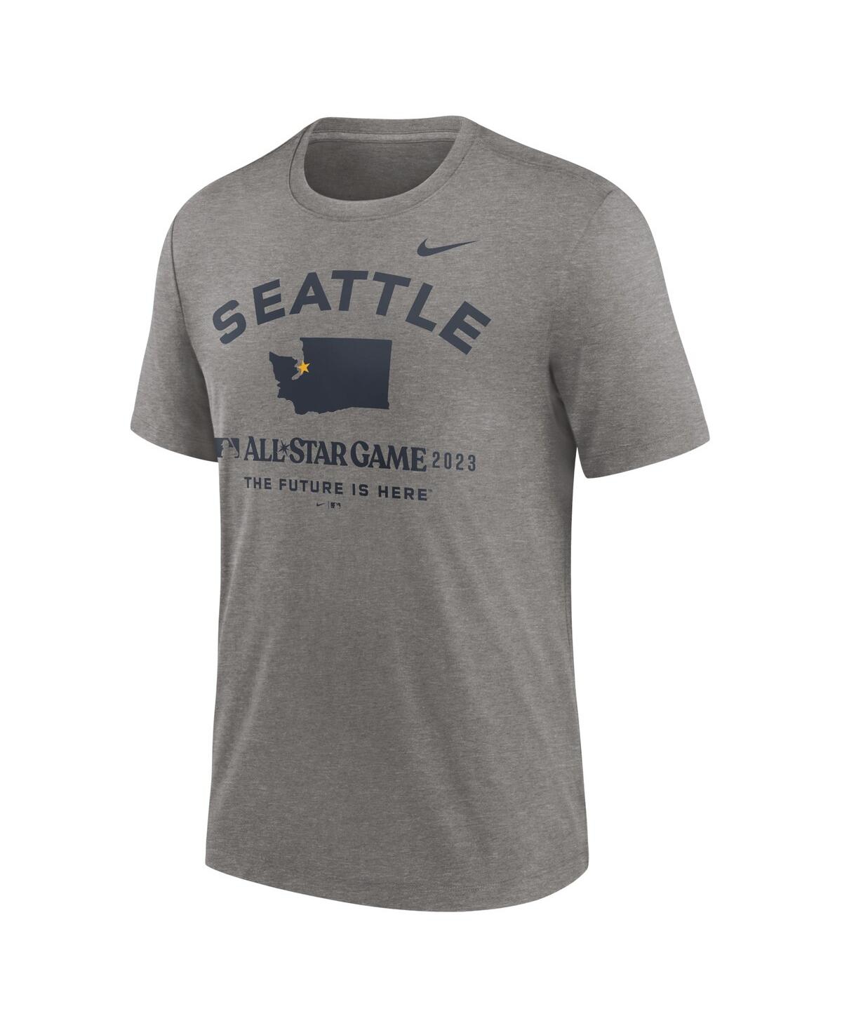 Men's Nike2023 Mlb All-Star Game Tri-Blend T-shirt - Heather Gray