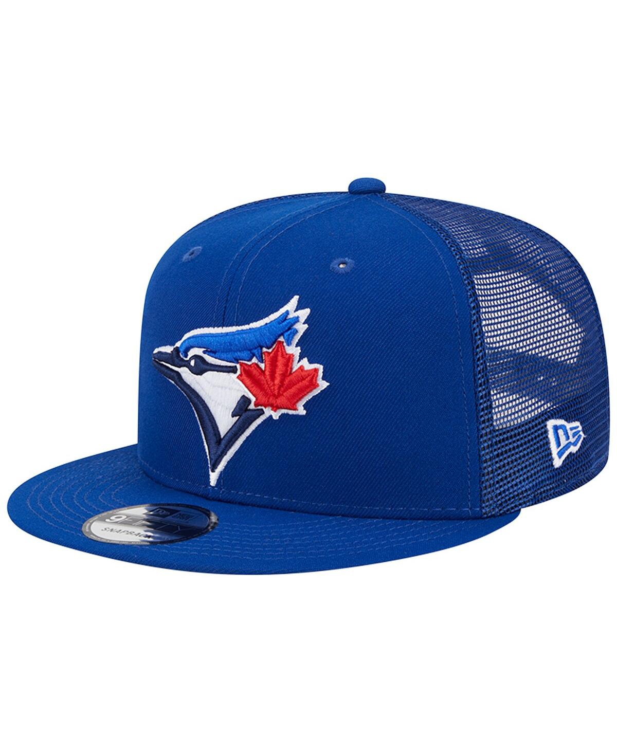 Men's New EraToronto Blue Jays Team Color Trucker 9FIFTY Snapback Hat - Royal