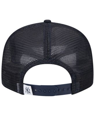 Men's Navy New York Yankees Team Color Trucker 9FIFTY Snapback Hat