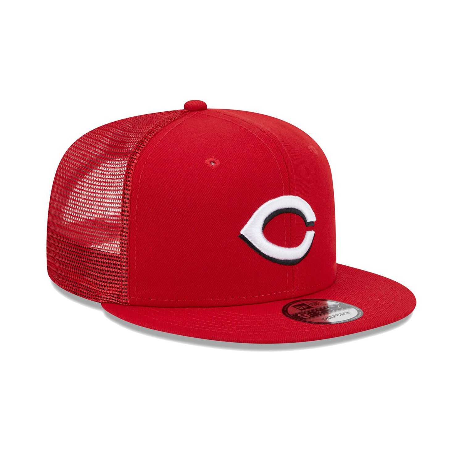 Men's Red Cincinnati Reds Team Color Trucker 9FIFTY Snapback Hat