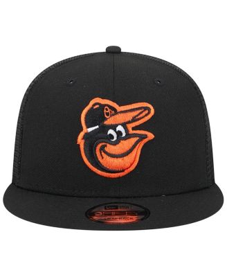 Men's Black Baltimore Orioles Team Color Trucker 9FIFTY Snapback Hat