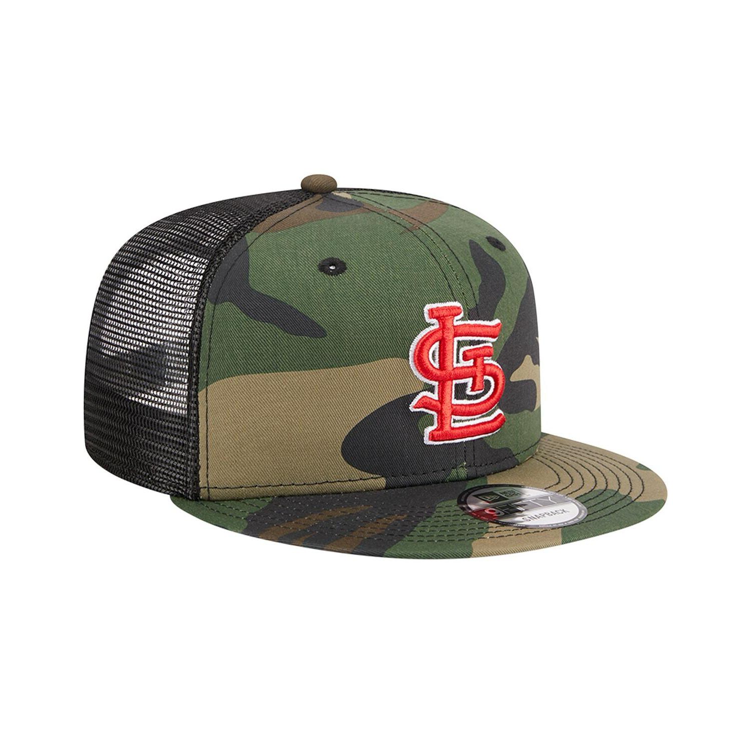 Men's Camo St. Louis Cardinals Woodland Camo Trucker 9FIFTY Snapback Hat